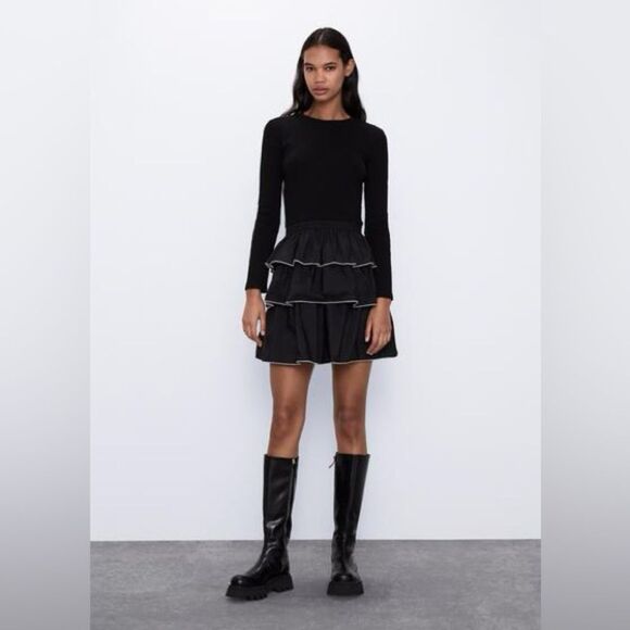 ZARA RUFFLED DRESS - Picture 2 of 6